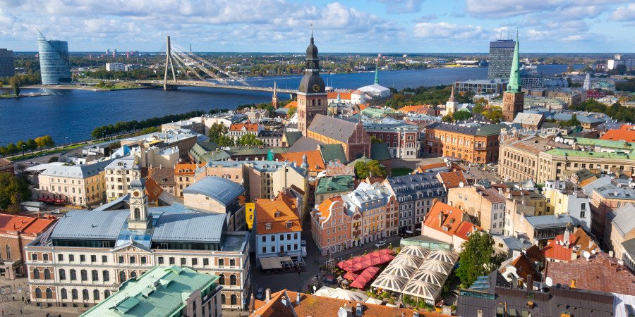 Panorama su Riga, la capitale