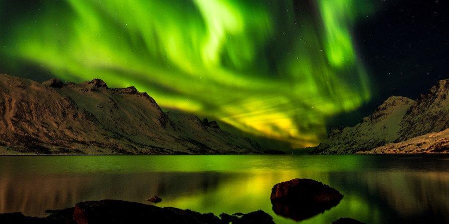 Aurora boreale su Kvaløya