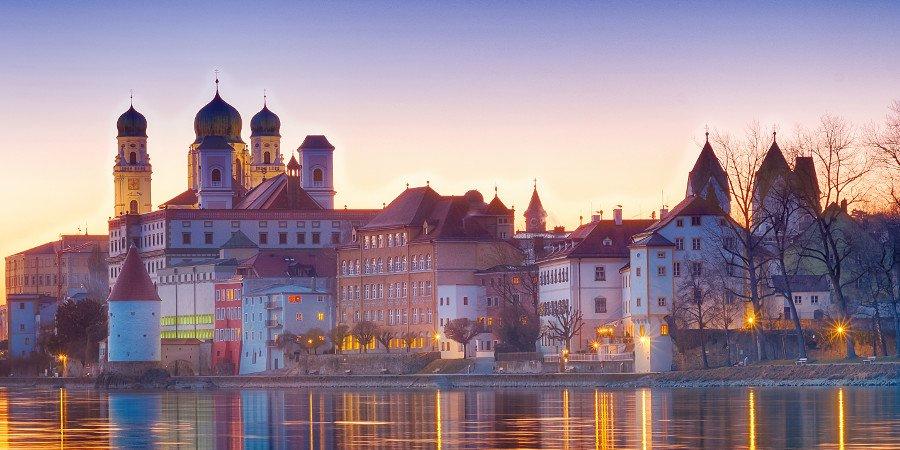 Tramonto su Passau
